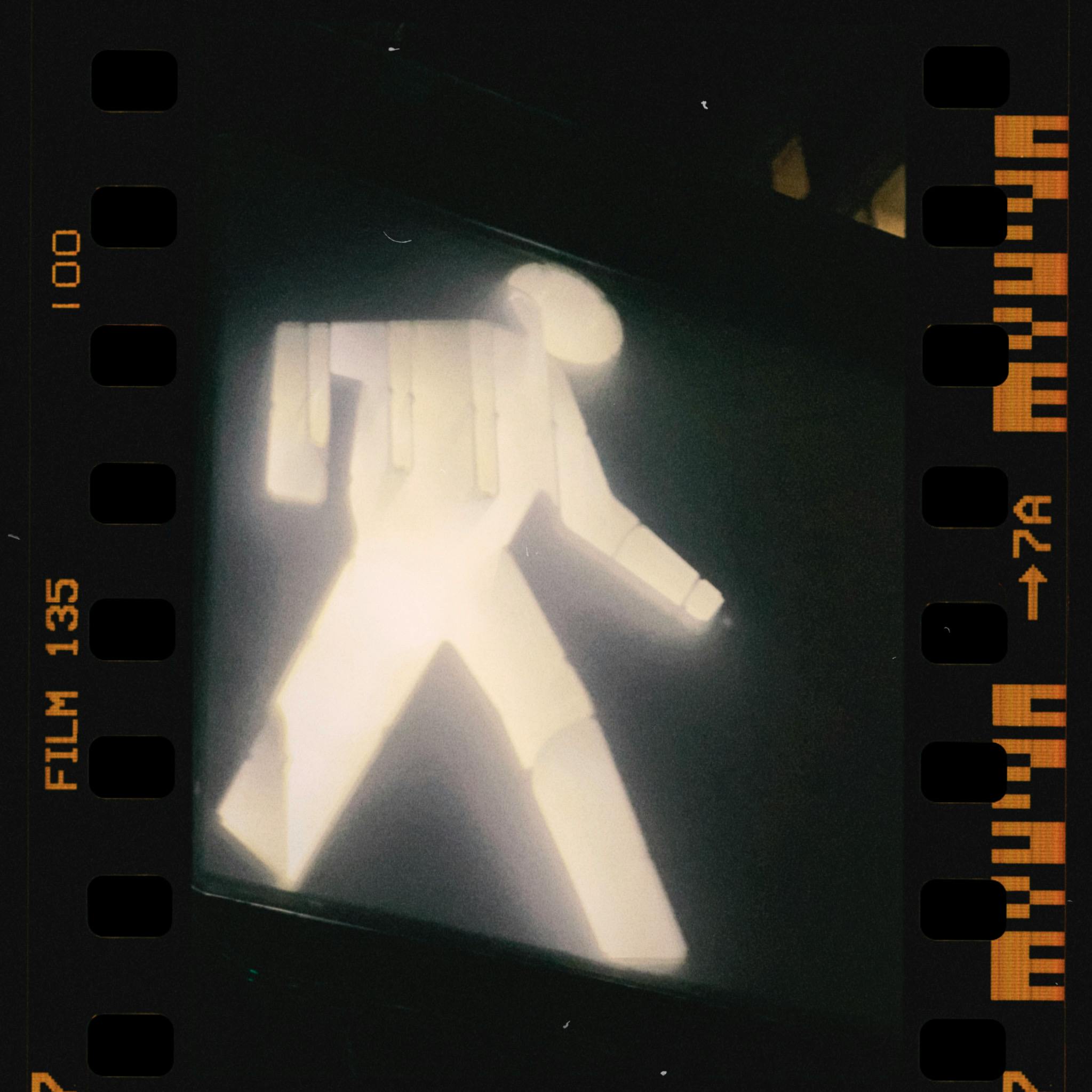 Silhouette of Walking Man