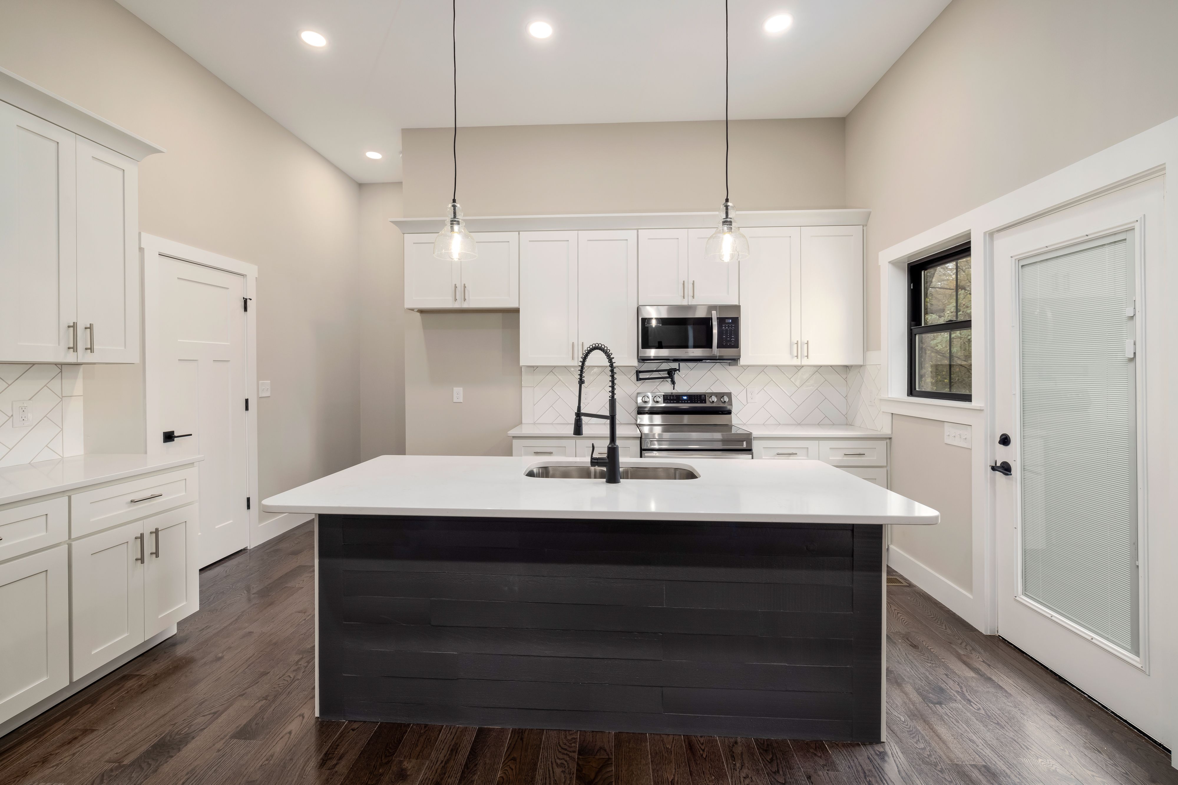 Orange Wooden Kitchen Cabinets · Free Stock Photo