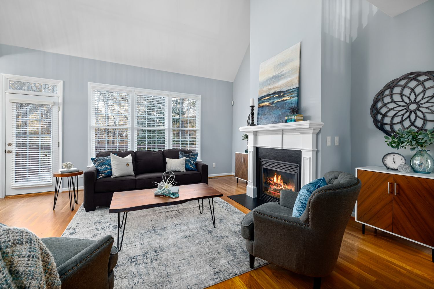 Elegant modern house living room interior