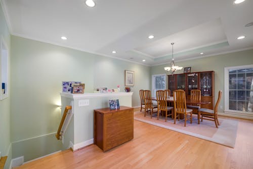 Brown Dining Table with Chairs