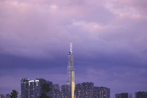 A Cloudy Sky above Buildings in Ho Chi Minh City