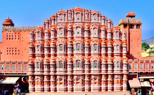 Back of Hawa Mahal Palace in Jaipur