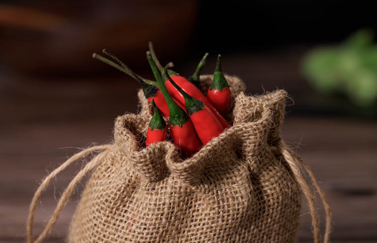 Close-Up Shot Of Red Chilli Peppers