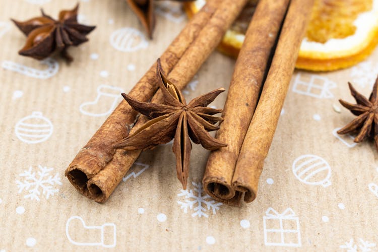 Cinnamon Sticks And Star Anise