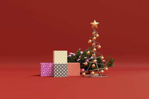 季節, 紅色背景, 聖誕 的 免费素材图片