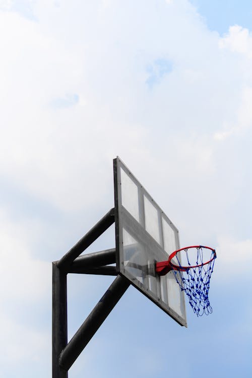 Free Basketball Hoop with Backboard Under the Sky Stock Photo