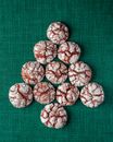 Close-Up Shot of Red Velvet Crinkle Cookies
