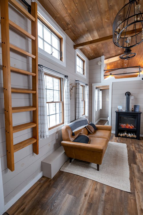 The Interior of a House with a Fireplace