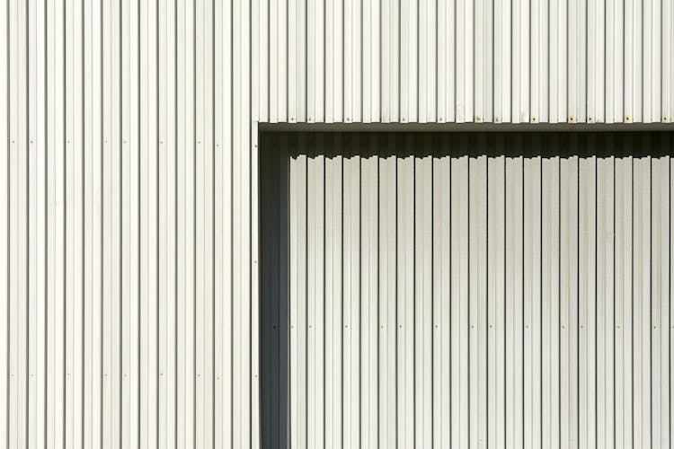 A Corrugated Metal Wall