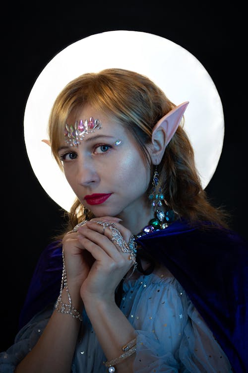 A Woman Dressed as an Elf
