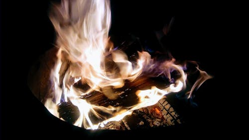 Free stock photo of burning wood, dark, fire Stock Photo