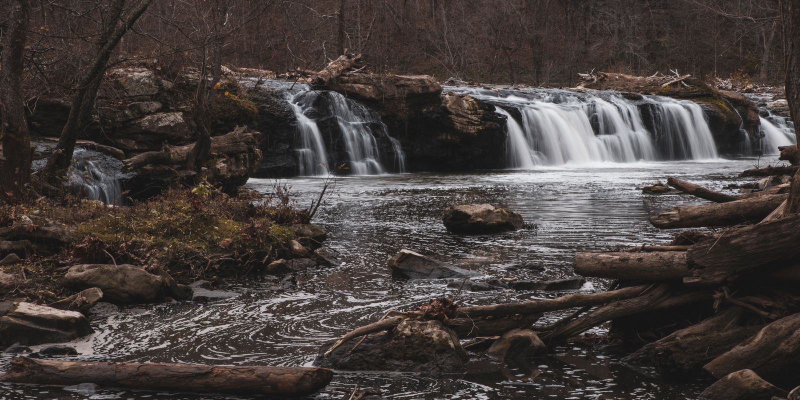 Waterfall in West Virginia forest