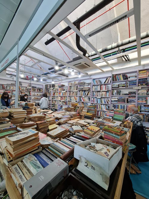 Customers inside a Bookstore