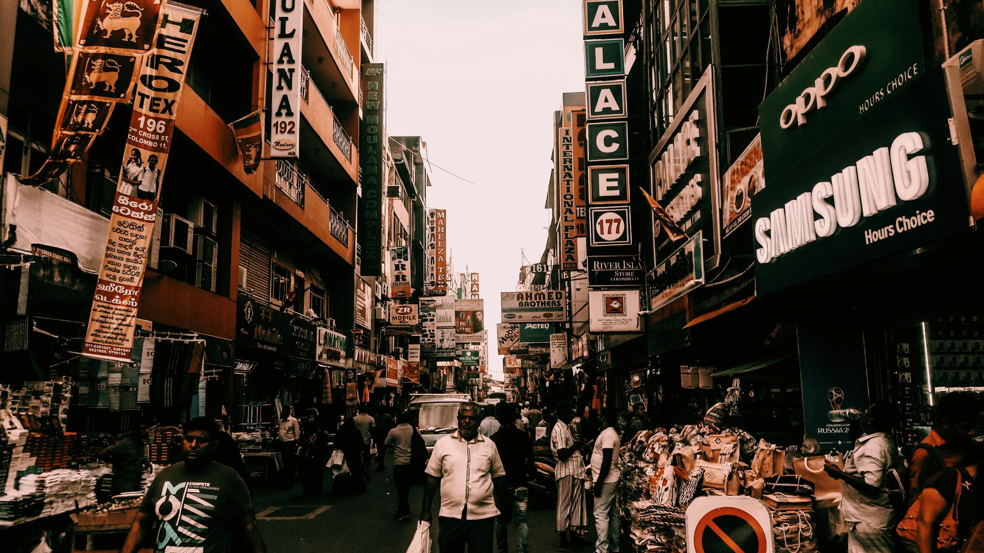 Crowd of People on Market