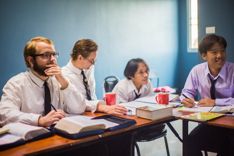 Men In Classroom