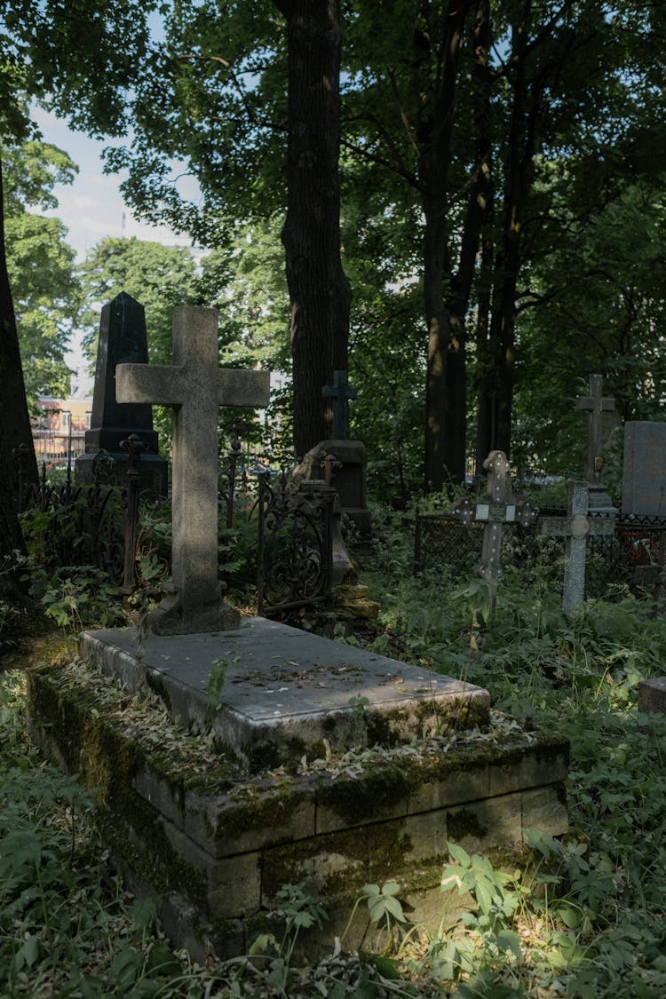 A Grave At A Cemetery