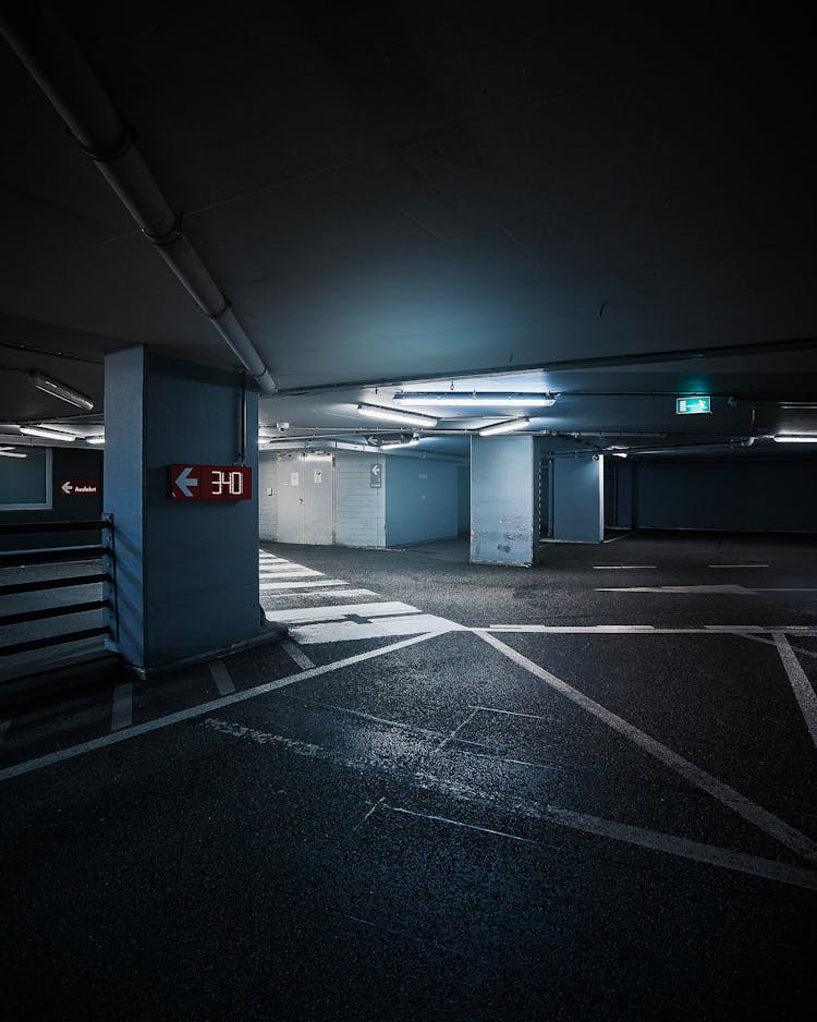 Empty Underground Parking