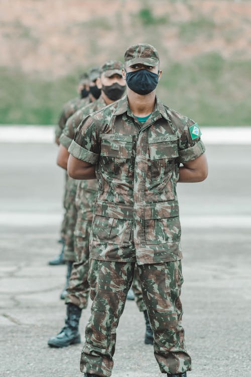 A Man Wearing Military Uniform