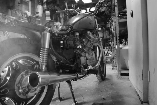 Motorrad-Ersatzteilgeschäft
