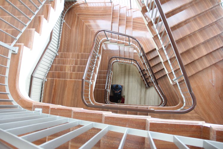 Top View Of A Circular Staircase