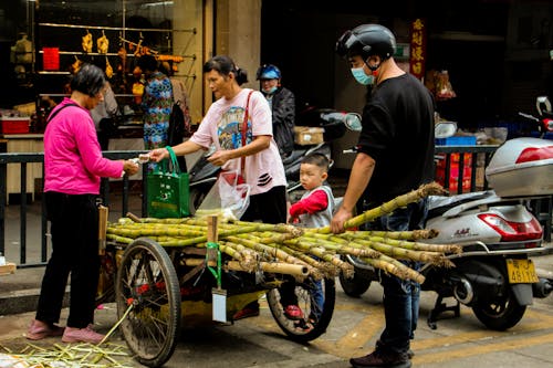 bambu, büfe, Kent içeren Ücretsiz stok fotoğraf