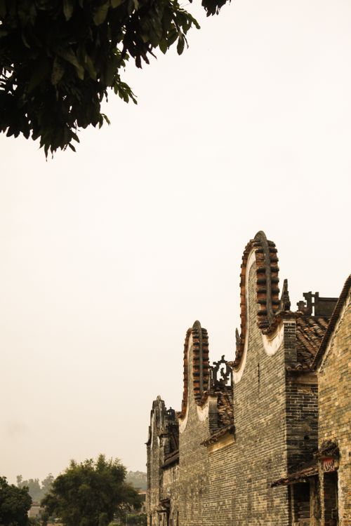 Free Beautifully captured traditional Chinese buildings with unique architectural design. Stock Photo