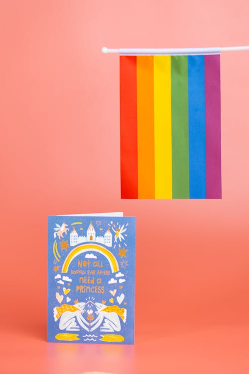 Foto profissional grátis de arco-íris, bandeira, carta