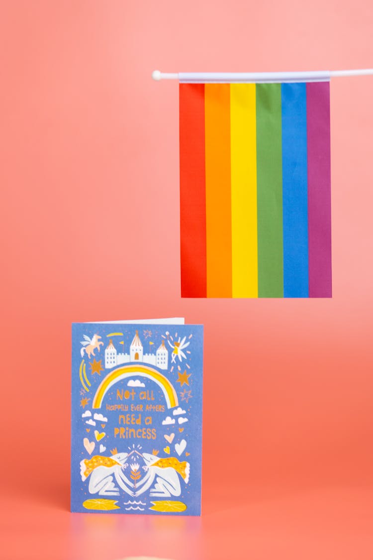 Card And Rainbow Flag