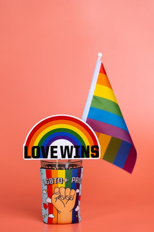 Cup with Rainbow Flag
