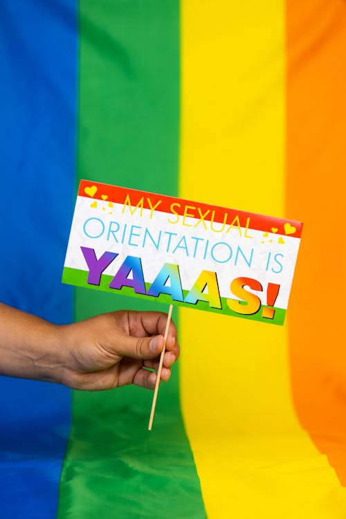 Fotos de stock gratuitas de bandera arcoiris, eslogan, estereotipos de genero