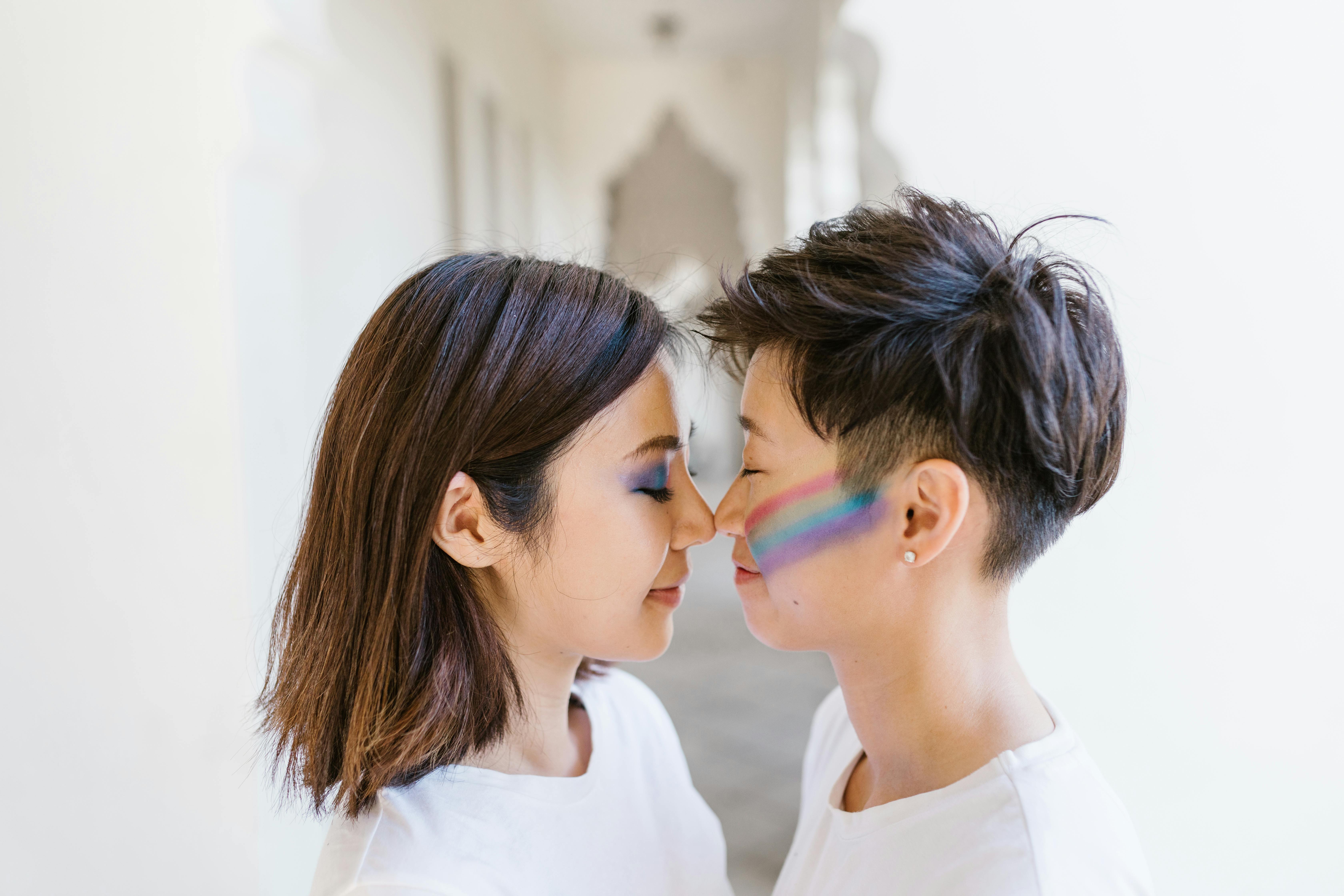 Two Lesbian Women Face to Face · Free Stock Photo