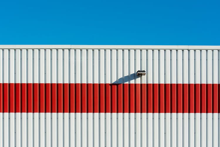 Pattern On Warehouse Wall