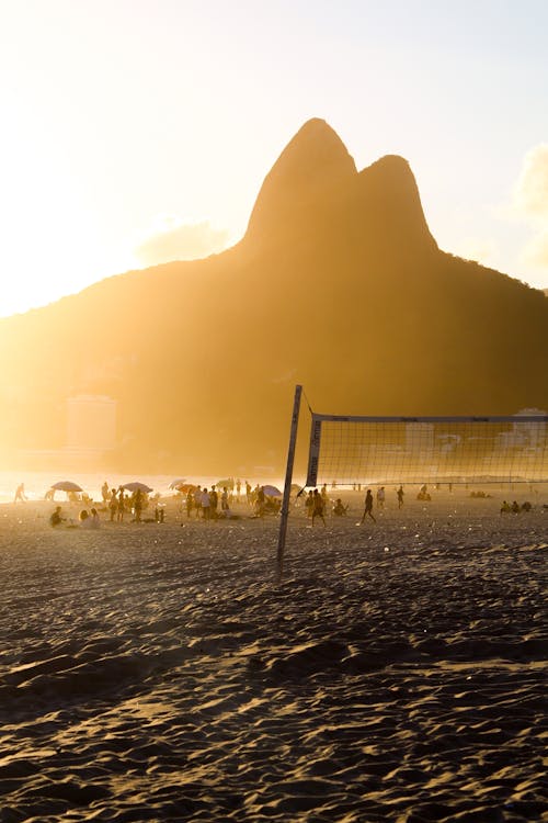 Beach in front of Mountain