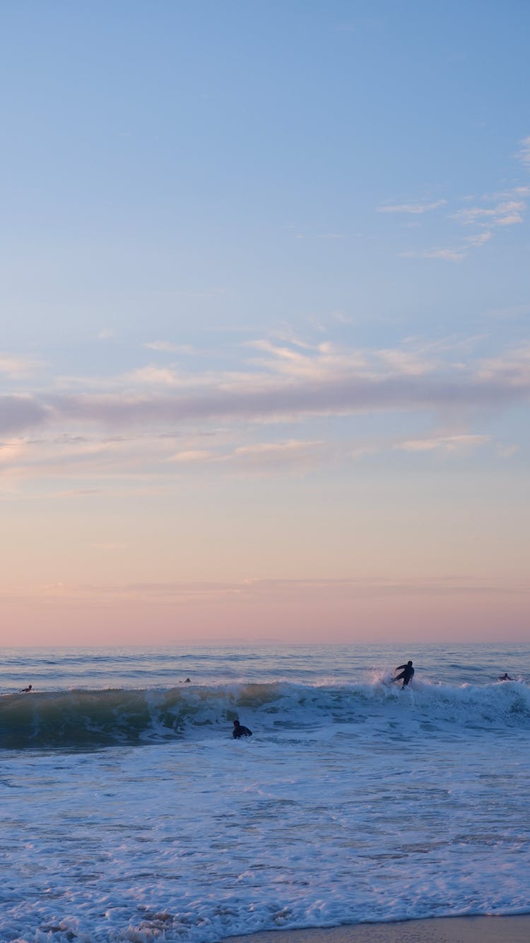 Surfer On Sea Wave