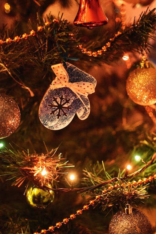 クリスマスツリー, クリスマスデコレーション, クリスマスの灯りの無料の写真素材