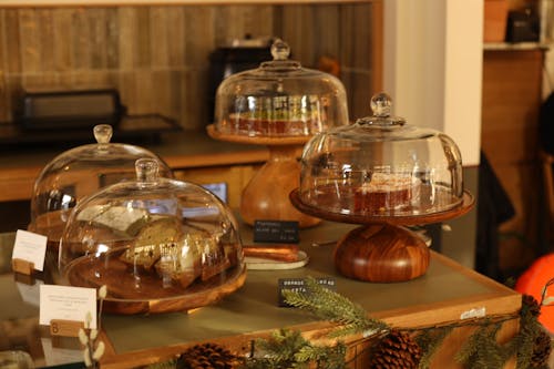 Cake Stands in a Bakery