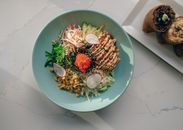 Salad on a Blue Plate
