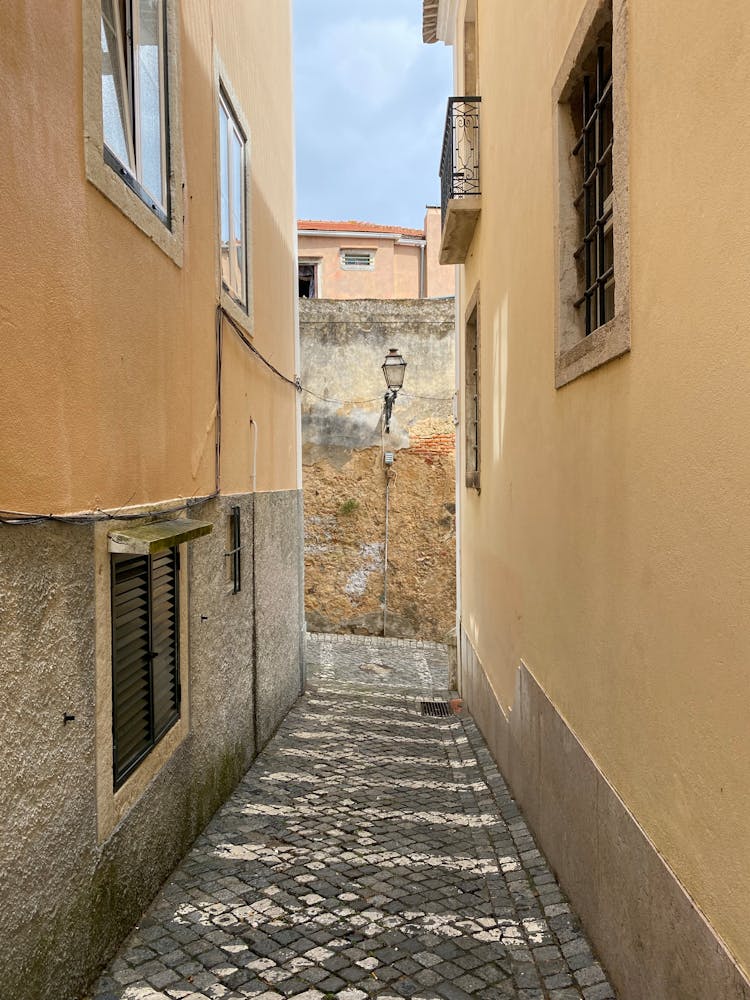 Narrow Street In Old Historic Town