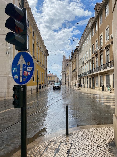 City Street after the Rain 