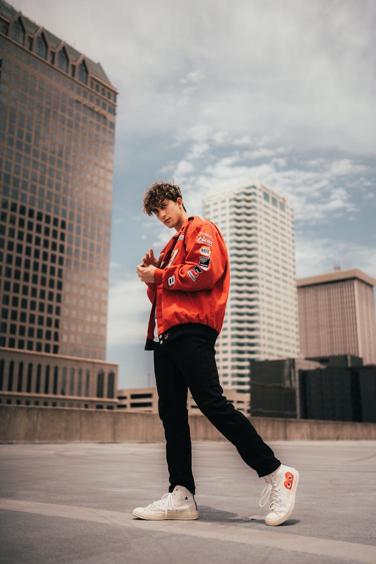 Man In Red Jacket