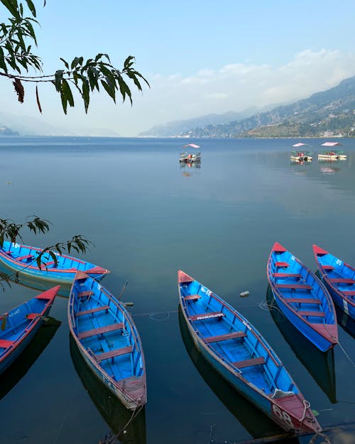 Canoes on Lake