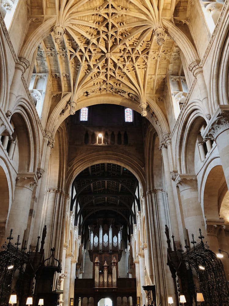 Interior Of Christ Church Cathedral In Oxford, England