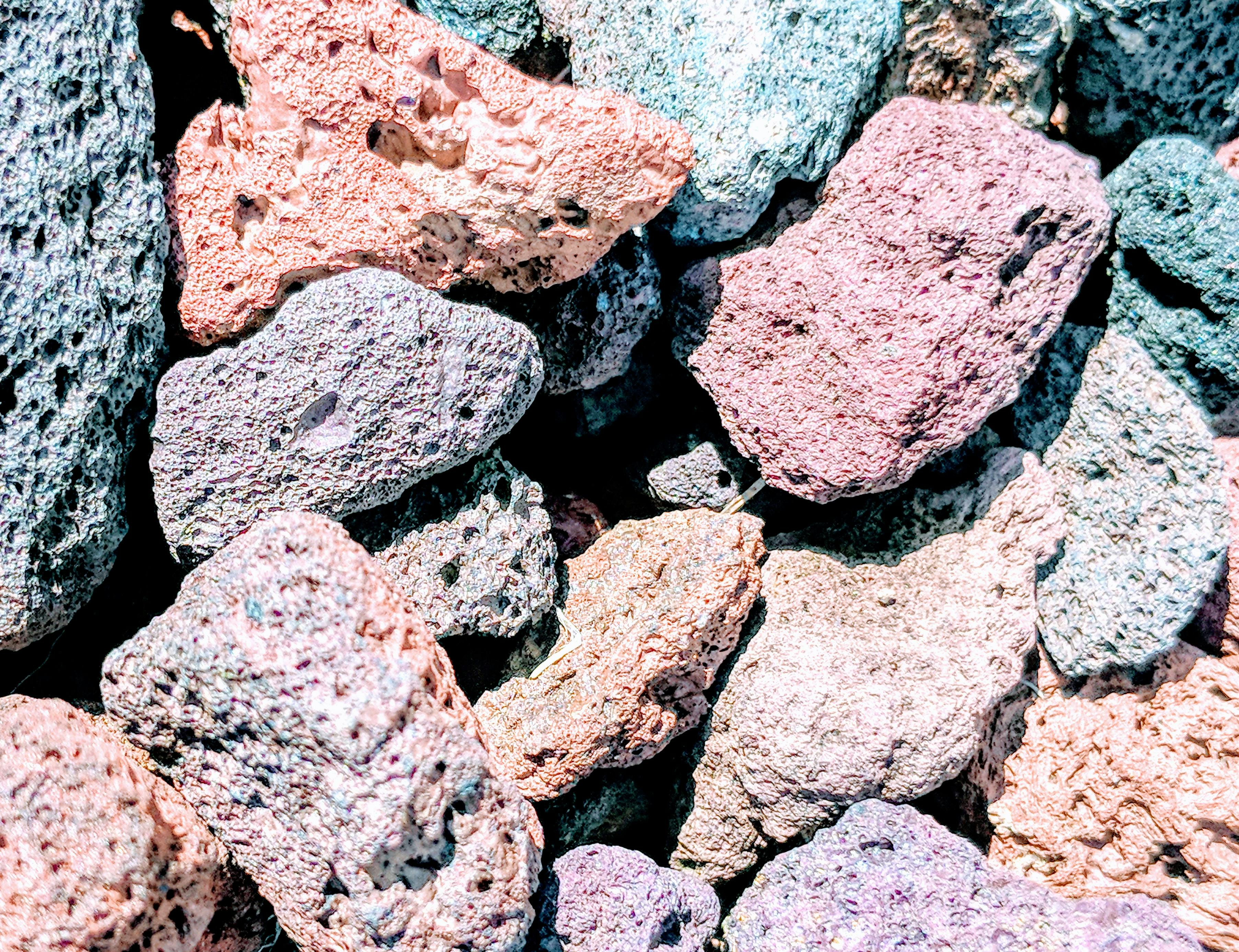 Free stock photo of lava rocks, pink background, rock background