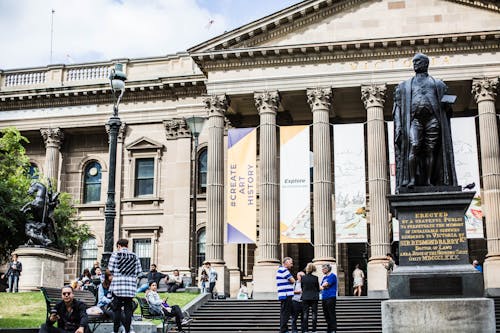 People at the State Library of Victoria