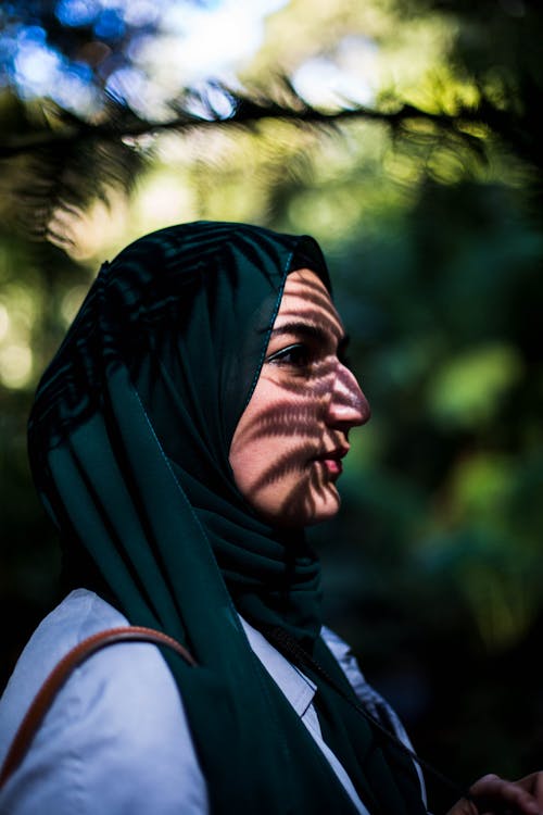 Woman in Hijab in Park