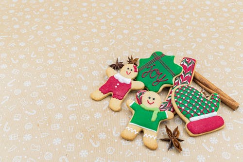 Free Christmas Cookies and Spices Stock Photo