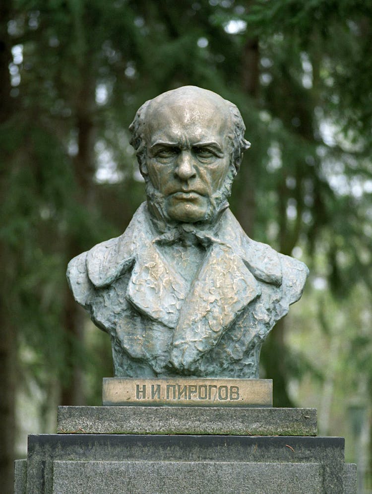 Statue Of Nikolay Pirogov In Close-up Photography