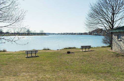 Photos gratuites de banc, bancs, eau