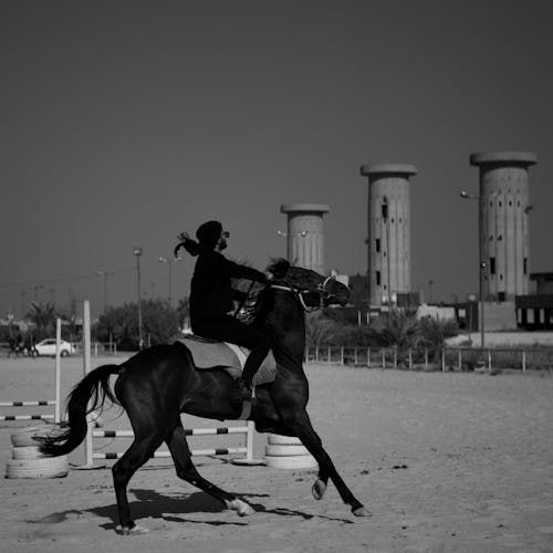 A Man Riding Horse 