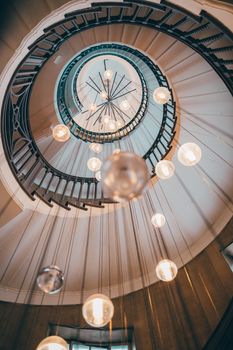 White and Brown Spiral Staircase